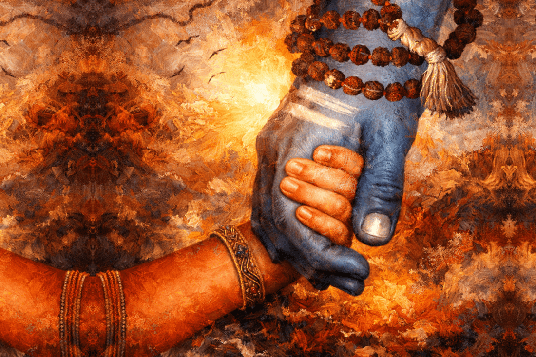 Outdoor yoga practice at sunset